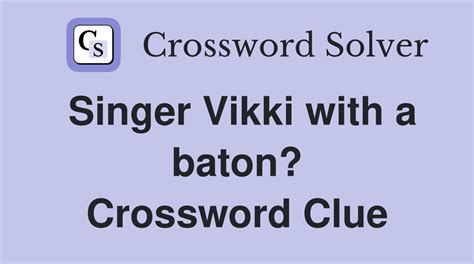 baton crossword|Baton 